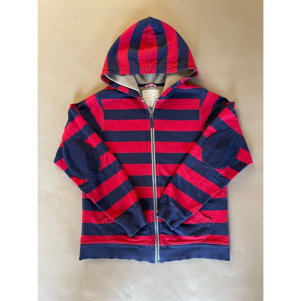 Hanna Andersson Hoodie Unisex Gender Neutral size 10-12 years Red and Blue